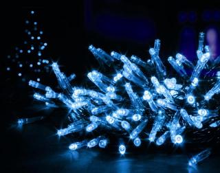 LED Vánoční osvětlení – LED řetěz, modrá, 10m, 100 LED
