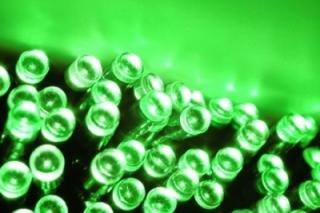 LED Vánoční osvětlení – LED řetěz, zelená, 10m, 100 LED
