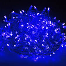 LED Vánoční osvětlení venkovní i vnitřní – LED řetěz modrá 100 m, 1000 LED