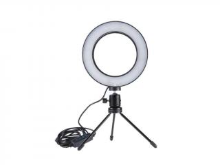 Prstencová lampa Kruhové ring light světlo na selfie- 15 cm