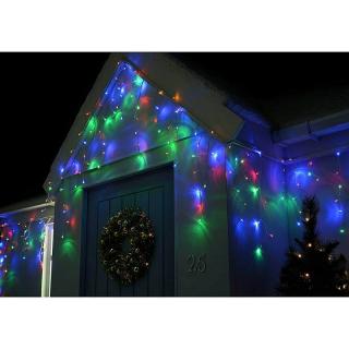 Venkovní vánoční závěs 2000 LED, 60m – barevné