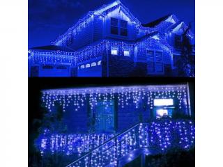 Venkovní vánoční závěs 2000 LED, 60m – modrá