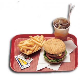 Podnos Fast Food - červený 300 x 410 mm