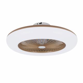 Noaton 11055G Callisto, zlatá, stropní ventilátor se světlem