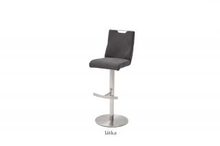 Barová židle Giulia C Barva: optika nubukové kůže hnědá