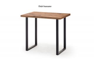 Barový stolek Castello antracit Rozměr: Tmavý dub bassano s trhlinami, lakovaný, 160 cm