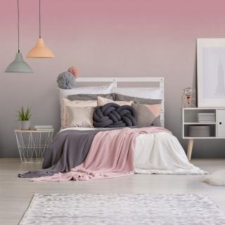 Tapeta Ombre pink&grey na míru