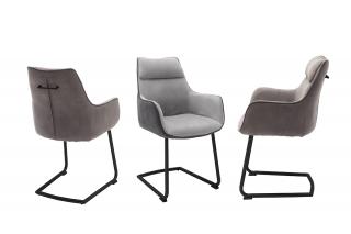 Židle Aden Plus Barva: vintage sivá/ tmavosivá zadná strana