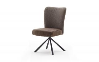 Židle Santiago A otočná - 4 nohy Barva: sedák vintage šedá / opierka šedá