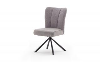 Židle Santiago B otočná - 4 nohy Barva: sedák vintage šedá / opierka šedá