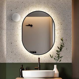 Zrcadlo Ambient LED Slim Black Rozměr: 40x150 cm