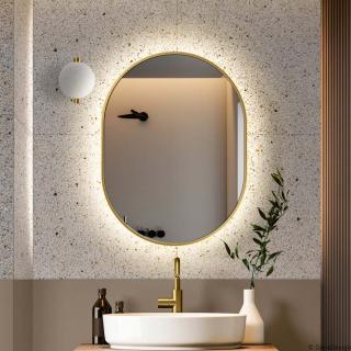 Zrcadlo Ambient LED Slim Gold Rozměr: 50x115 cm