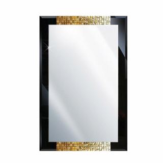 Zrcadlo Attika Gold Rozměr: 60 x 90 cm bílý rám