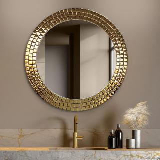 Zrcadlo Aurora Gold Rozměr: Ø 80 cm