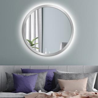 Zrcadlo Balde Silver LED Rozměr: Ø 90 cm