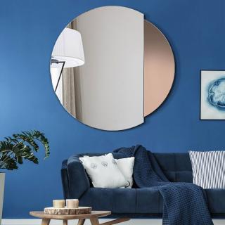 Zrcadlo Eclipse Rozměr: Ø 70 cm, modrá