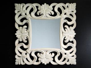 Zrcadlo Mouron cream 100x100 cm