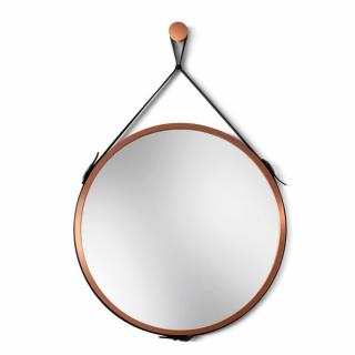 Zrcadlo Scandi Belt copper Rozměr: Ø 50 cm