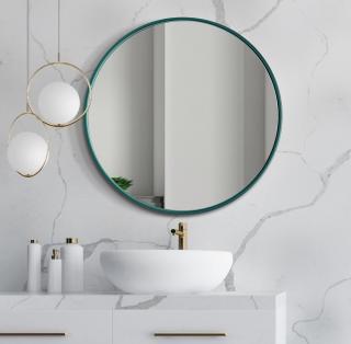 Zrcadlo Scandi Slim Green Rozměr: Ø 130 cm