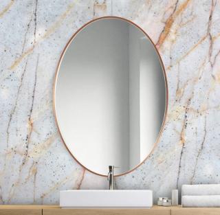 Zrcadlo Scandi Slim Owal Copper Rozměr: 40 x 60 cm