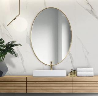 Zrcadlo Scandi Slim Owal Gold Rozměr: 50 x 75 cm