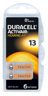 Baterie do naslouchadel Duracell DA 13 P6 Easy Tab