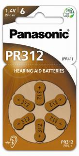 Baterie do naslouchadel Panasonic PR-312HEP/6DC ( PR312 )