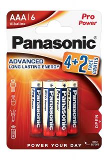 Baterie Panasonic LR03PPG/6BP 4+2F Pro Power Gold