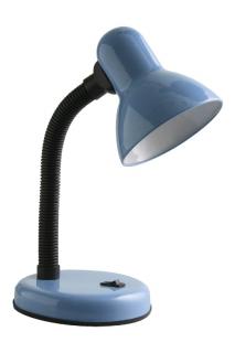 Stolní lampička RIO modrá GTV LB-RIOE27-40