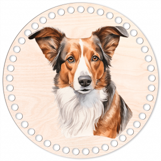 30 - Cardigan Welsh Corgi - Víko na háčkovaný košík 20cm