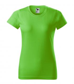 Dámské  tričko Basic s vlastním motivem, potiskem Barva: Apple green 92, Velikost trika: 2XL