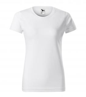 Dámské  tričko Basic s vlastním motivem, potiskem Barva: Bílá 00, Velikost trika: 2XL