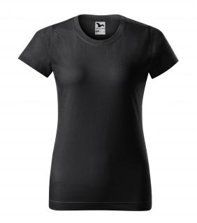 Dámské  tričko Basic s vlastním motivem, potiskem Barva: Ebony Gray 94, Velikost trika: XL