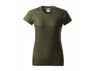 Dámské  tričko Basic s vlastním motivem, potiskem Barva: Military 69, Velikost trika: 2XL