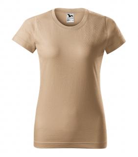 Dámské  tričko Basic s vlastním motivem, potiskem Barva: Písková 08, Velikost trika: XL