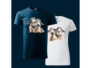 Motiv na tričko pro zamilovaný pár - Ovečky