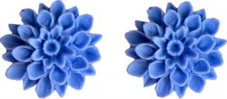Naušnice pecky 40 - FLOWERSKI BABY BLUE