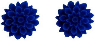 Naušnice pecky 46 - FLOWERSKI ULTRAMARINE BLUE