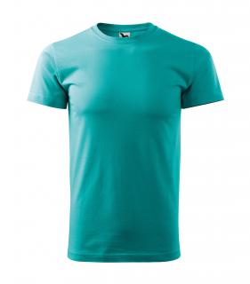 Pánské tričko Basic s vlastním motivem, potiskem Barva: Emerald 19, Velikost trika: 4XL