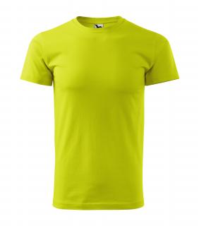 Pánské tričko Basic s vlastním motivem, potiskem Barva: Limetková 62, Velikost trika: 2XL
