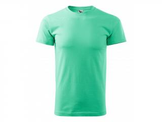 Pánské tričko Basic s vlastním motivem, potiskem Barva: Mátová 95, Velikost trika: 4XL