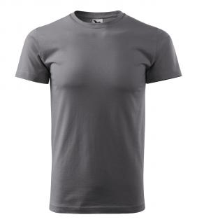 Pánské tričko Basic s vlastním motivem, potiskem Barva: Ocelově šedá 36, Velikost trika: 2XL