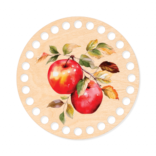 Podzimní dekorace, ozdoba či podtácek - Jablka 13,3cm