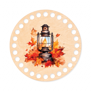 Podzimní dekorace, ozdoba či podtácek - Lucerna 13,3cm