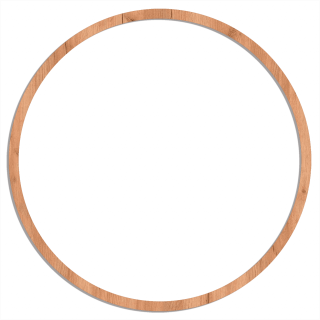 Prstenec pro vyplétaný košík 50cm - Kruh