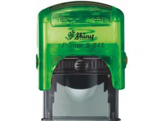 S-841 New Printer Line(26x10mm) černý polštářek Barva: Zelená transparentní