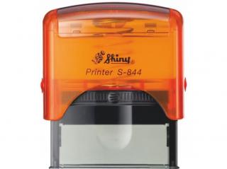 S-844 New Printer Line (58x22mm) černý polštářek Barva: Oranžová transparentní