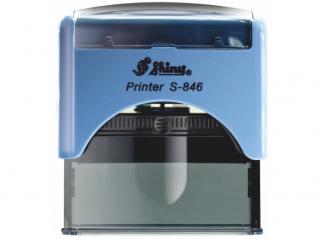 S-846 New Printer Line (65x27mm) černý polštářek Barva: Modrá