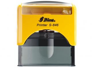 S-846 New Printer Line (65x27mm) černý polštářek Barva: Žlutá