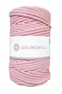 Sznurkowo příze na háčkování - SZ13 - 5mm Růžová prášková